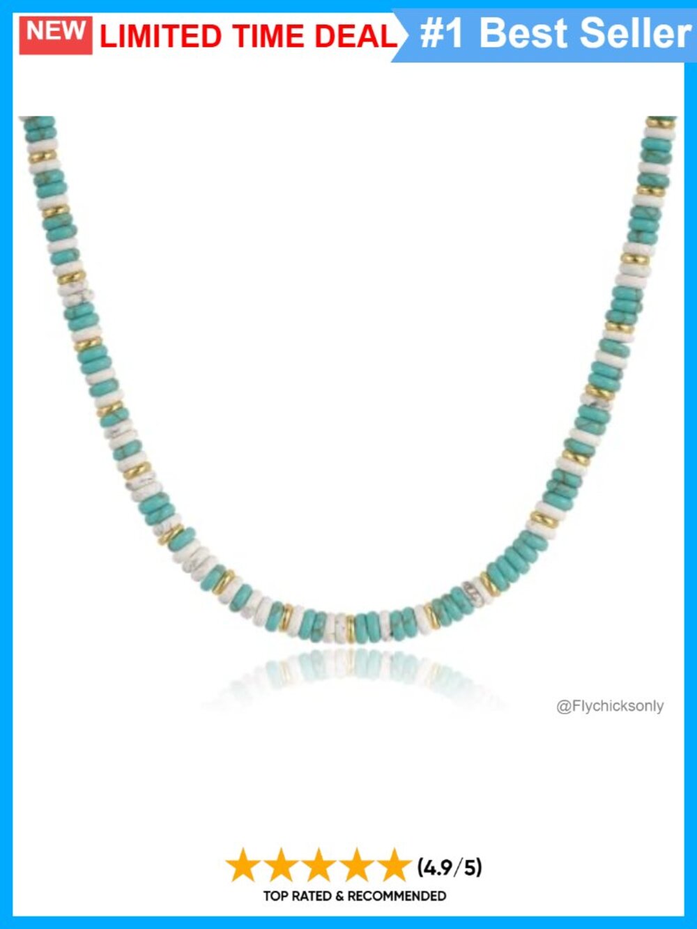 Handmade Natural Gemstone Beaded Choker Necklace 14k Gold Beads